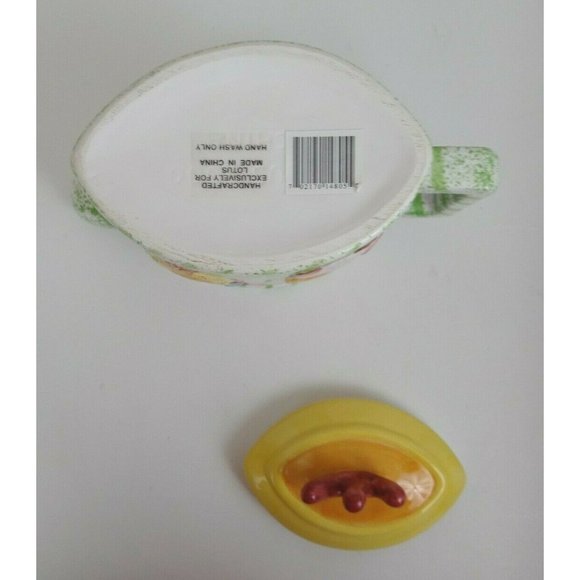 Vintage 2000 Lotus 3D Farm Animals Teapot Sheep, Bunny, Puppy, & Rooster - Picture 7 of 7